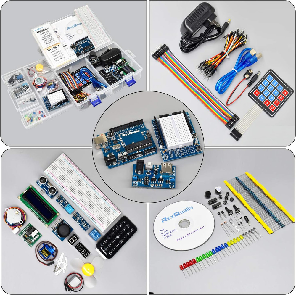 Super Starter Kit Based on Arduino UNO R3 with Tutorial and Controller Board Com