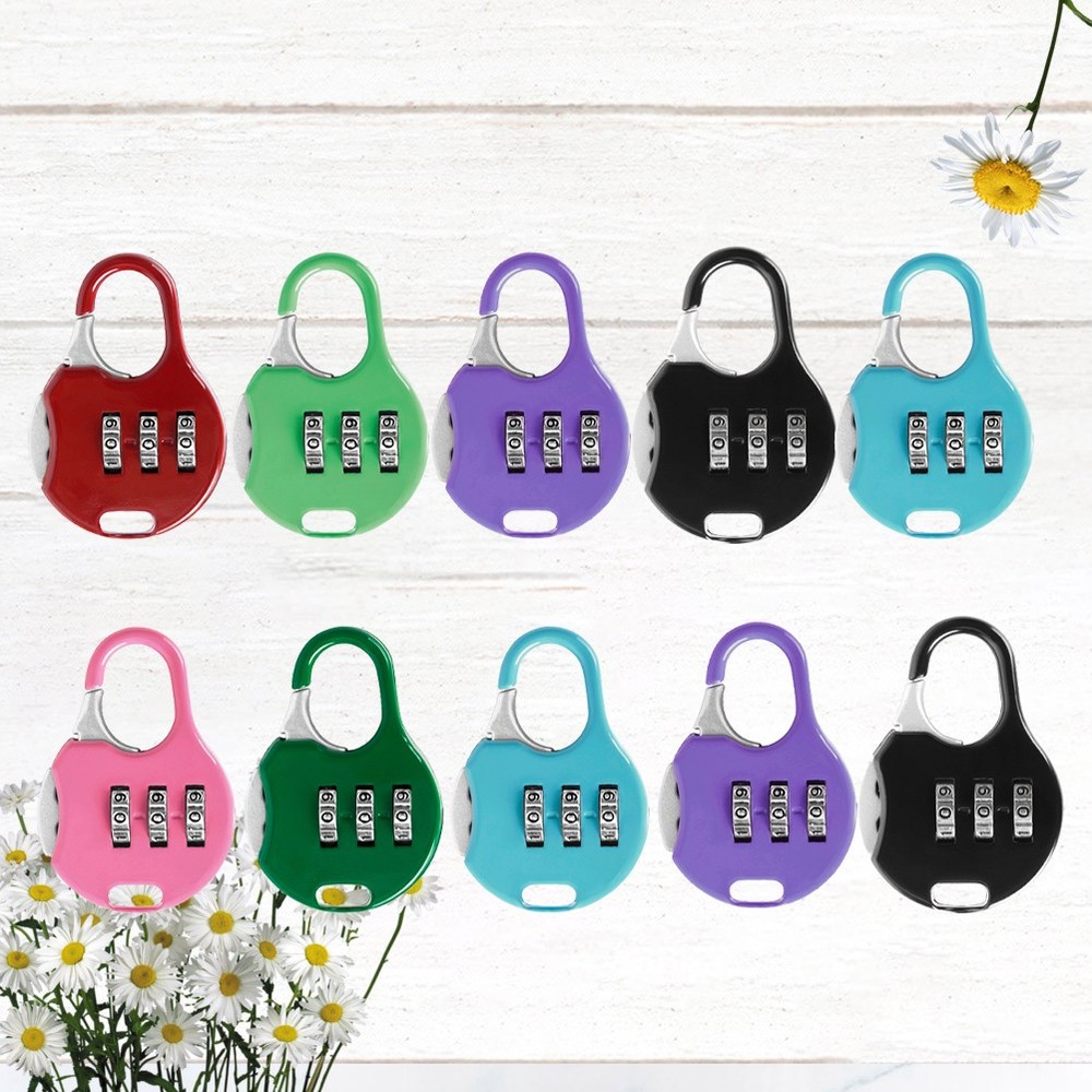 10 Pcs Customs Password Lock Keyless Padlock Combination for Suitcase