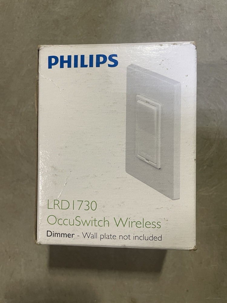 *NEW* PHILIPS LRD1730/00 OCCUSWITCH OS WIRELESS DIMMER OCC SENSOR SWITCH, WHITE
