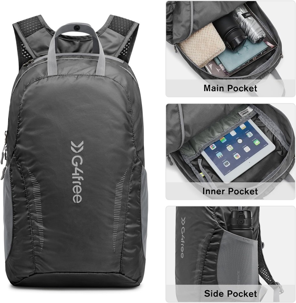 25L Water-Resistant Daypack - Lightweight, Packable Backpack for Every Adventure