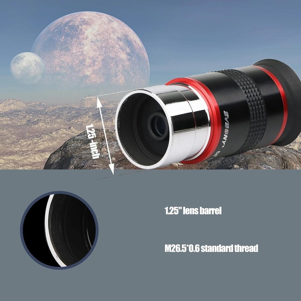 68° Wide Angle Eyepiece for Planetary Viewing-