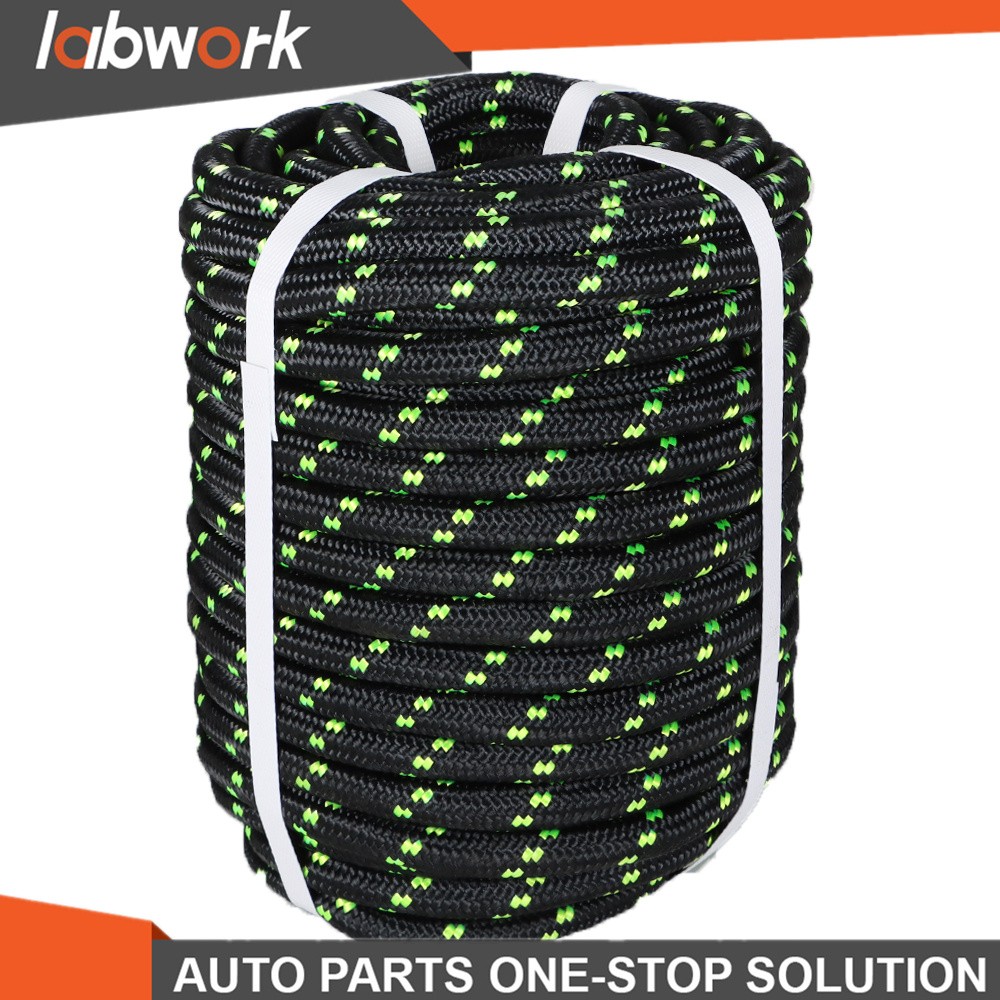 Labwork Double Braid Polyester Bull Rope 6180Lbs Breaking Strength 1/2" × 200'