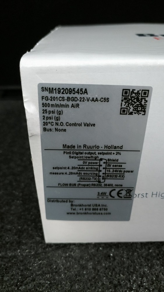 BRONKHORST FG-201CS-BGD-22-V-AA-C5S High Performance Mass Flow Controller