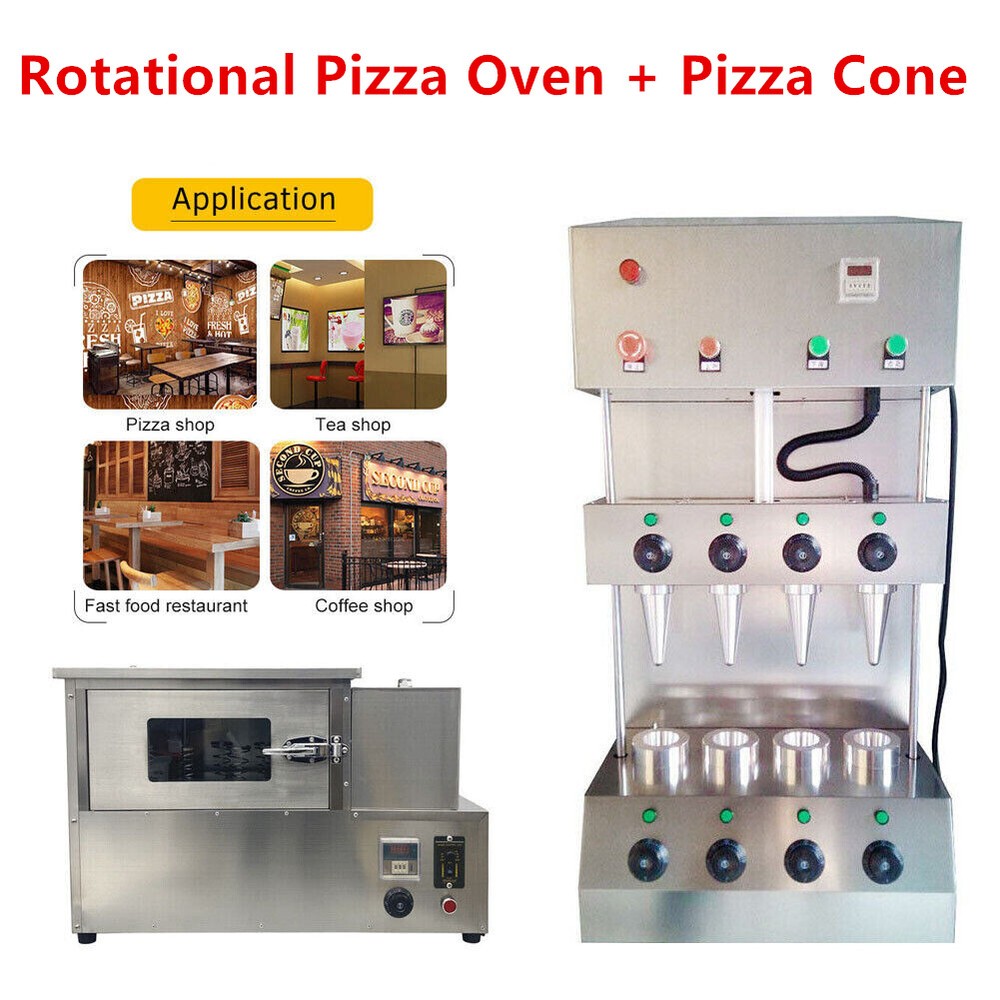 ✅Commercial Pizza Cone Forming Making Maker Machine + Rotational Pizza Oven