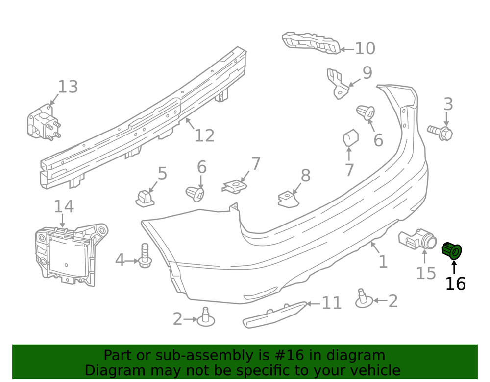 Genuine Nissan Sensor Ring 28533-6MM8B