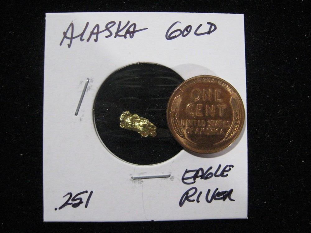 ALASKA GOLD NUGGETS EAGLE RIVER  .251 GRAM