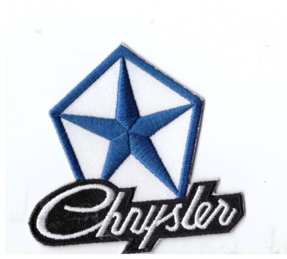 New 3 3/8" Chrysler Iron on Patch Free Ship