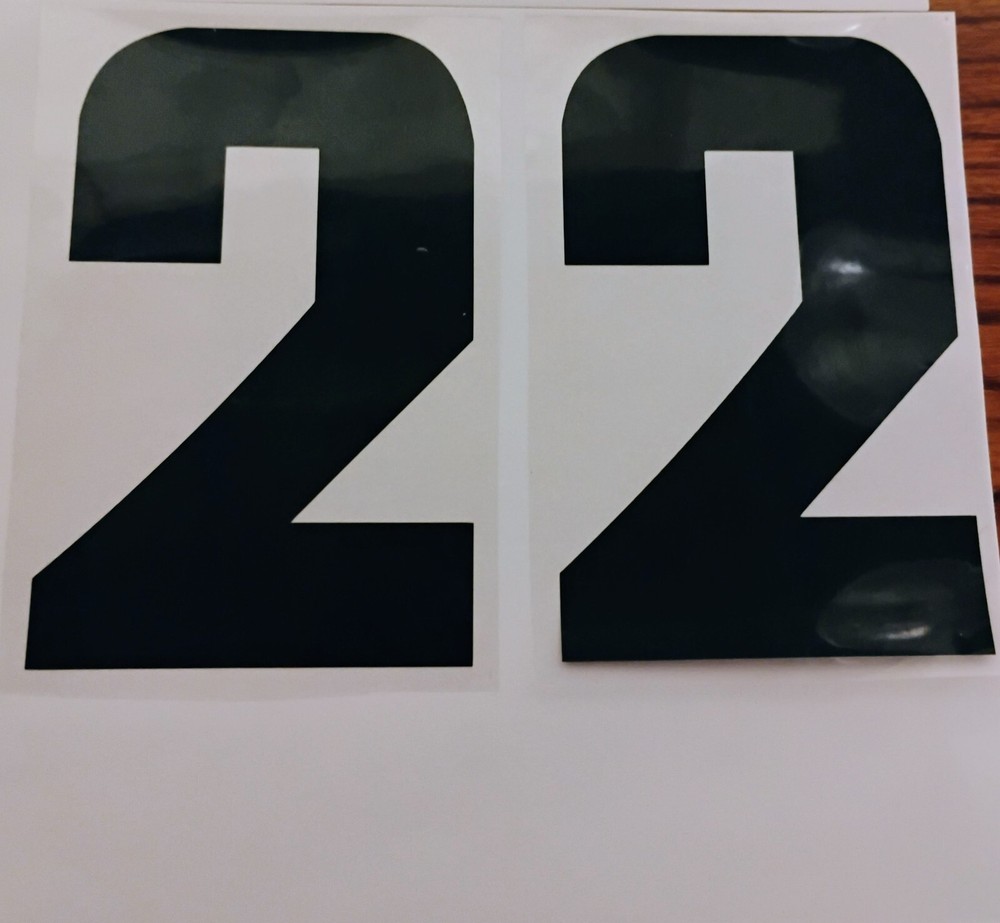 7" Permanent Vinyl Adhesive Numbers- 6 Colors Available