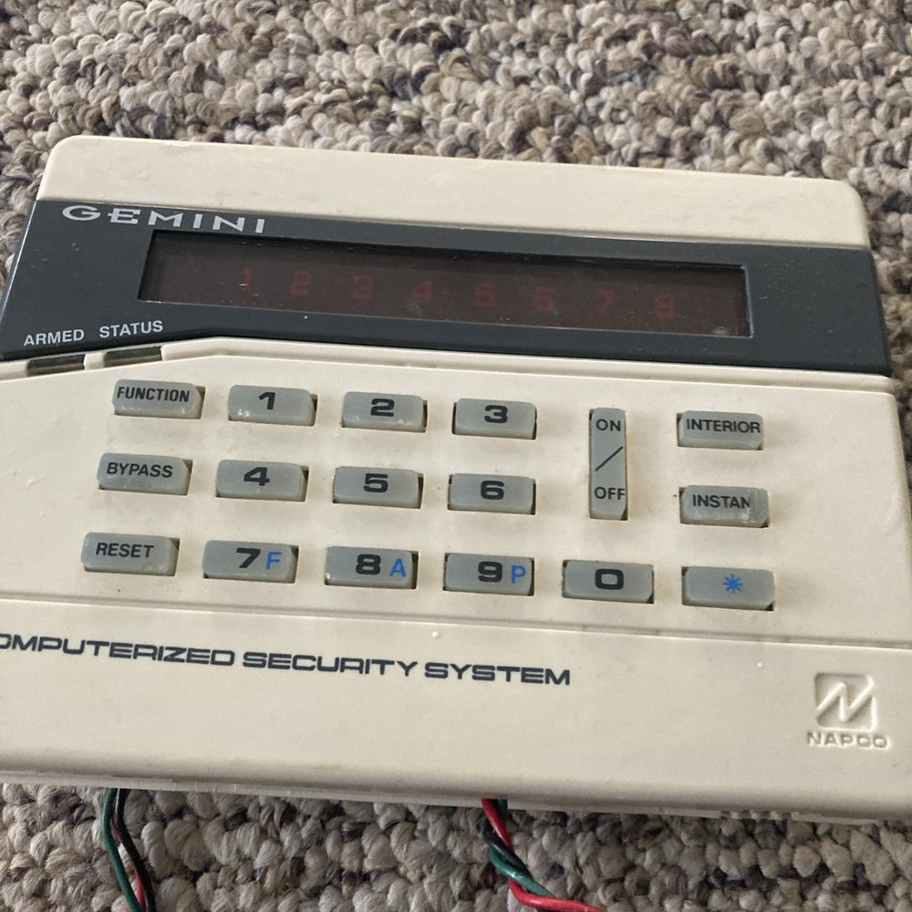 NAPCO GEMINI GEM-RP8 SECURITY SYSTEM DESIGNER KEYPAD