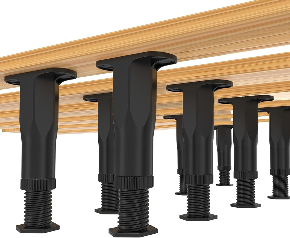 8 PCS Adjustable Bed Frame Support Legs, Heavy Duty Replacement Bed Legs Kit ...