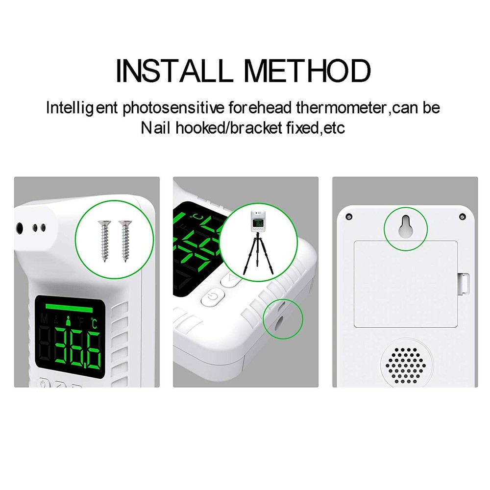 Fast Wall Mount Digital Infrared Thermometer Automatic Non Contact Forehead US