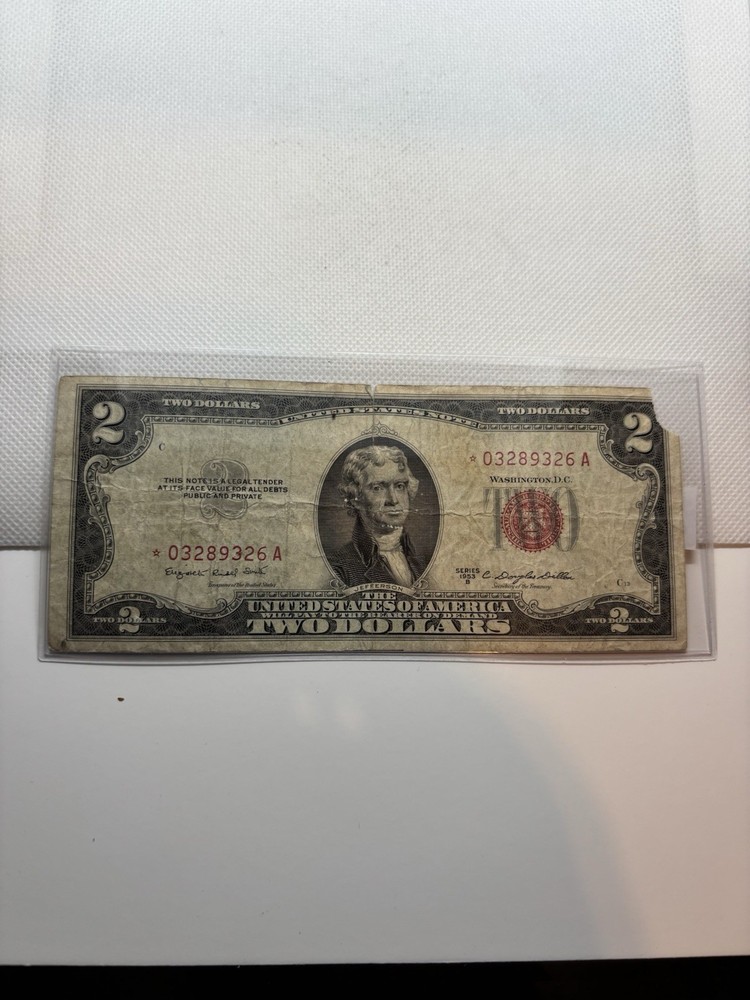 ***STAR***1953 Red Seal $2 Star Note