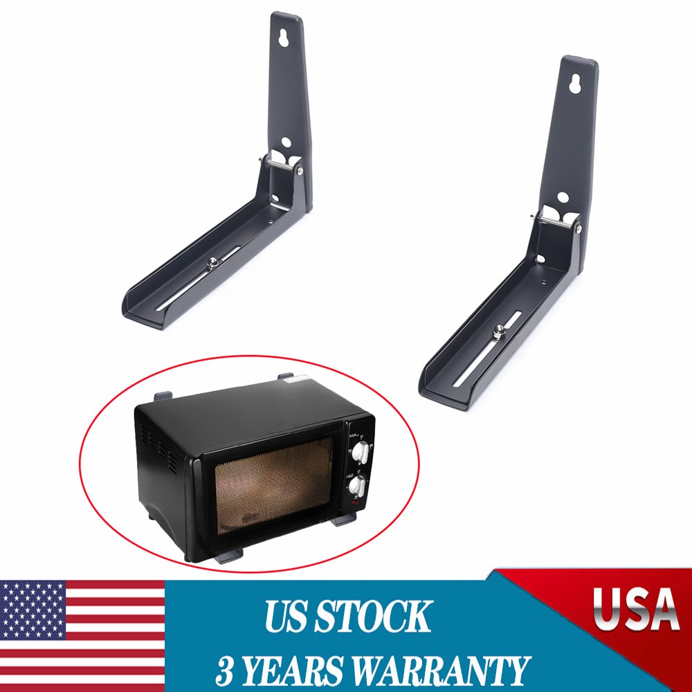 Heavy Duty Microwave Bracket Wall Mounted Rack Stainless Steel Shelf Adjustable