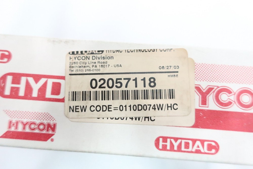 Hydac 02057118 Hydraulic Filter Element