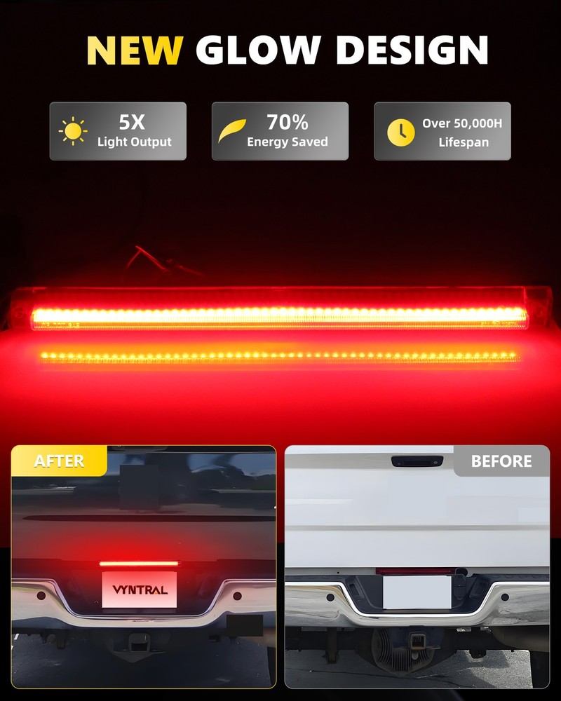 Full Red LED Tailgate Tail Brake Light For 2006-2018 Dodge Ram 2500 3500 Dually