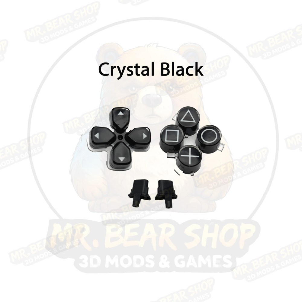 Sony PS5 DualSense - Black Button Sets with Options & Share Buttons - USA