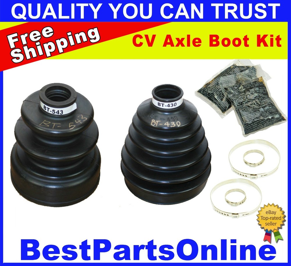 CV Axle Boot Kit for Mitsubishi Montero 01-06 4WD Front Inner & Outer
