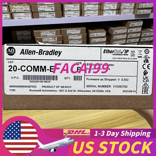 New Sealed 20-COMM-E Allen-Bradley 20-COMM-E SER B Ethernet/IP Adapter
