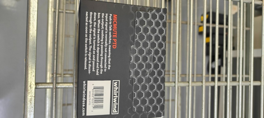 Whirlwind Micmute PT Push-to-Talk Switch (Pedal) *New