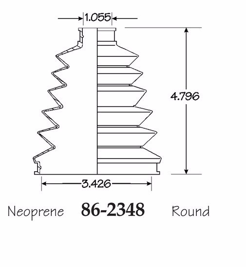Front Inner & Outer CV Axle Boot Kit for Toyota Avalon 2005-2016 Empi Boots