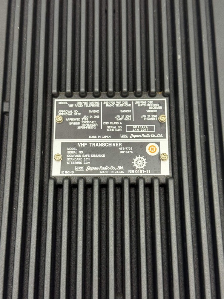 JRC NTE-770S VHF Transceiver (Used)