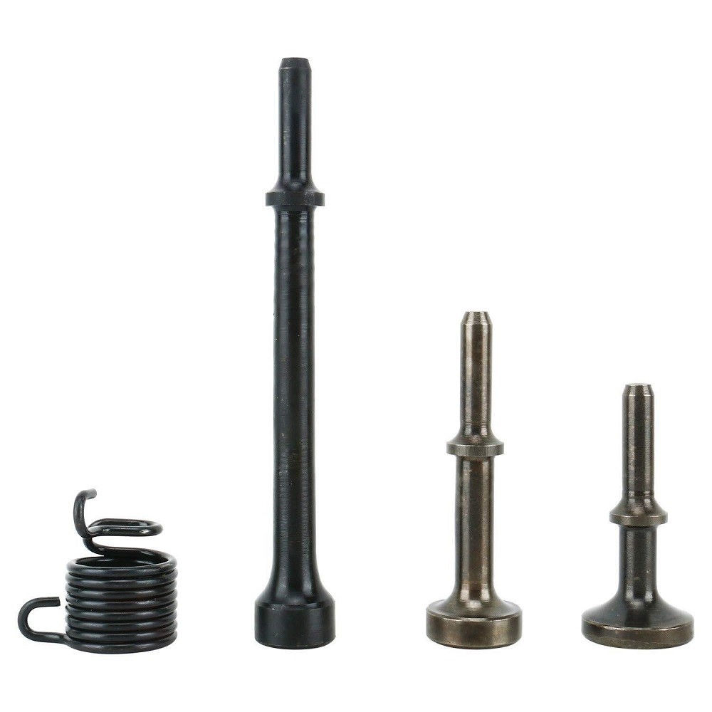 4Pcs Smoothing Pneumatic Air Hammer Pneumatic Chisel Bits Tools Kit with Spring