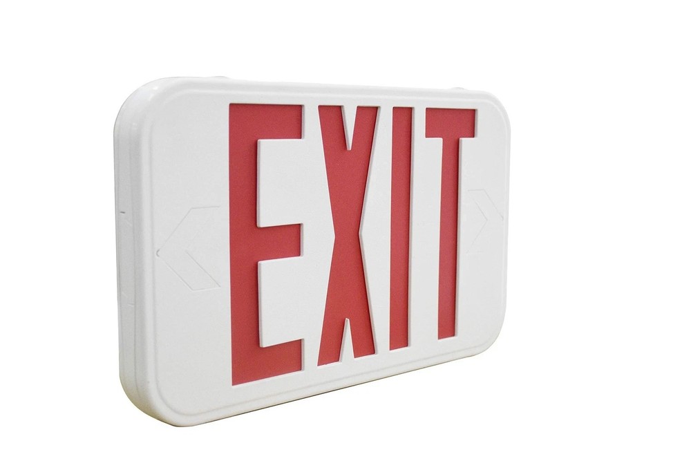 2-Pack LED Emergency EXIT Sign with Double Face and Back Up Batteries