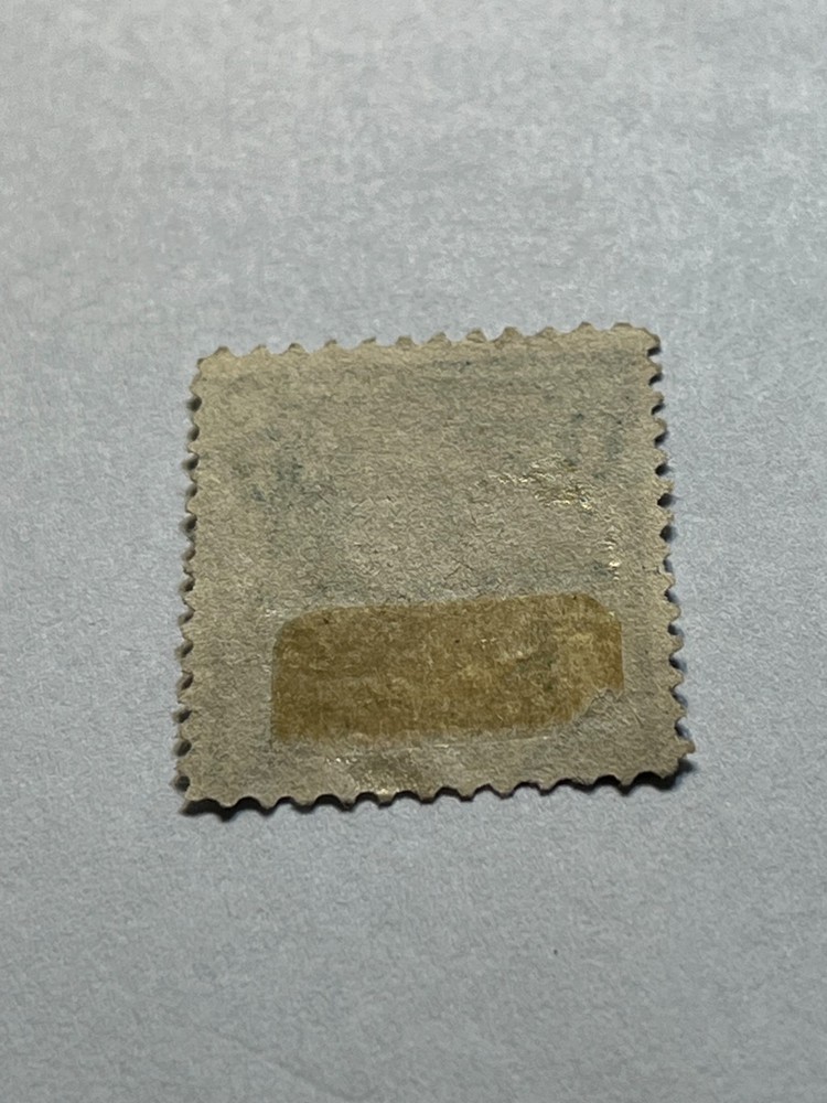 1894 1 cent Franklin Blue Stamp, hinged, Scott #247 #1