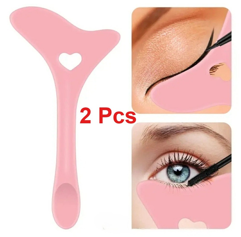 Winged Eyeliner Tool, Eyebrow Pencil Stencil, Multifunctional Makeup Tool Pink
