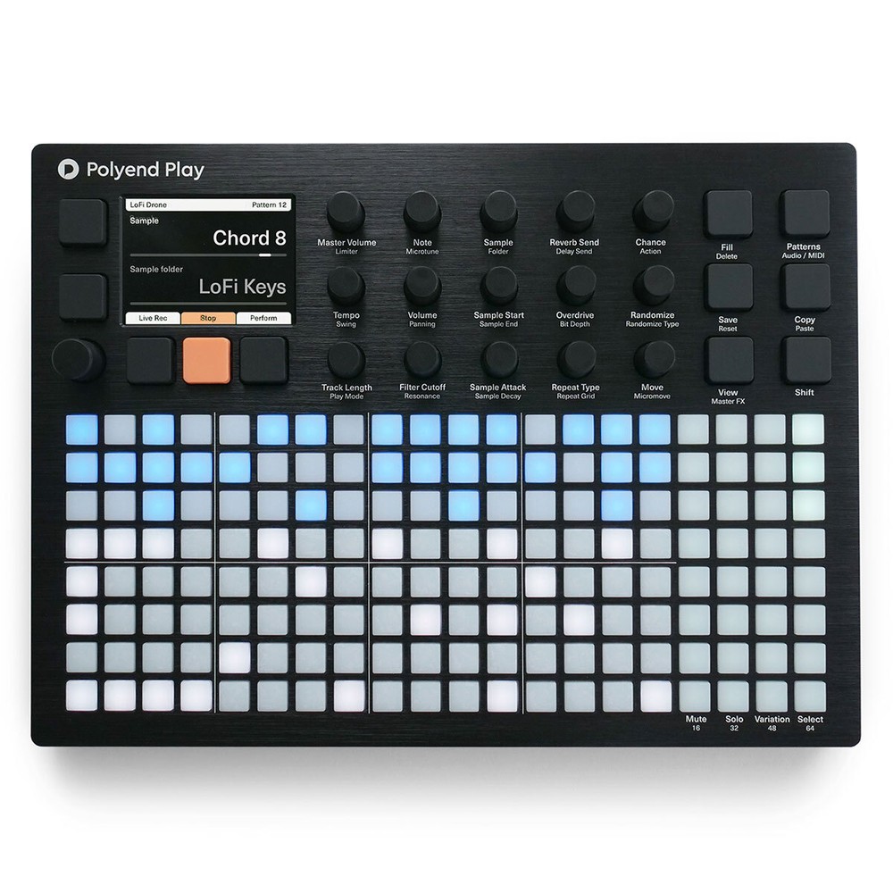 Polyend Play Sample and MIDI Based Groovebox with 8 Audio, 8 Poly MIDI tracks