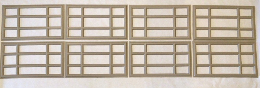 8 Amarr Prairie Replacement Inserts for Short Panel Amarr Garage Door Sandtone