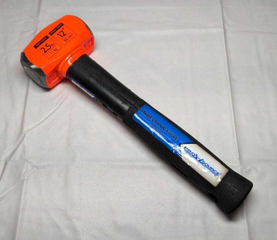 PRO-SOURCE Steel Head Sledge Hammer 2-1/2LB  PSCHID/2.5/12