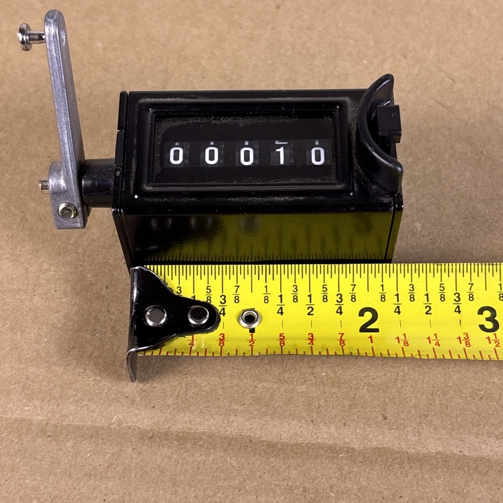 5 Digit Mechanical Display Stroke Counter w\ Manual Reset Button HIGH QUALITY