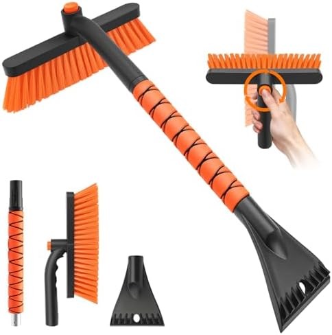 Snow Brush and Ice Scraper for Car Windshield Detachable Winter Tool