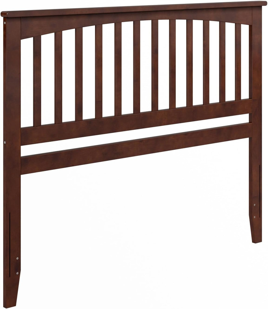 Elegant Walnut Mission Queen Solid Wood Headboard - Timeless Design