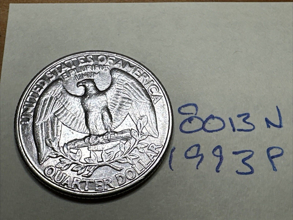 1993 P Washington Quarter 25C 8013N