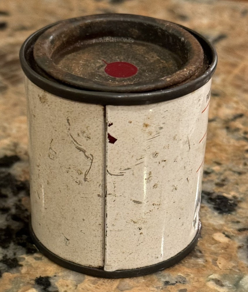 Vintage Honda Maroon Paint Japan 2.5” Tin Empty