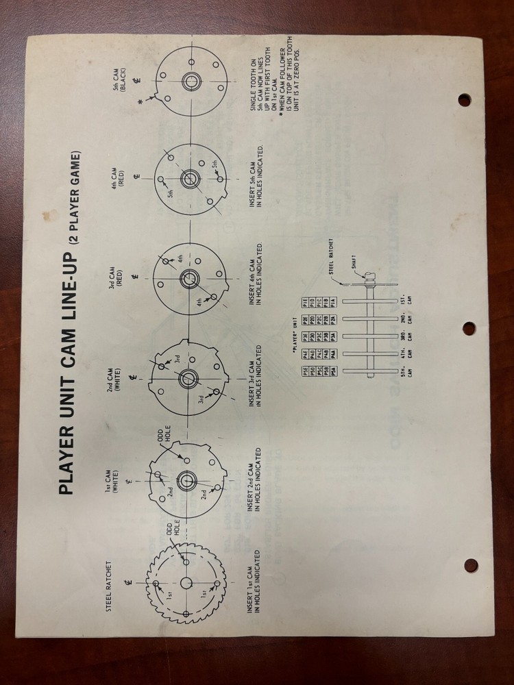 ORIGINAL-GOTTLIEB-BIG SHOT-INSTALLATION & OPERATIONS INSTRUCTIONS-SCHEMATICS