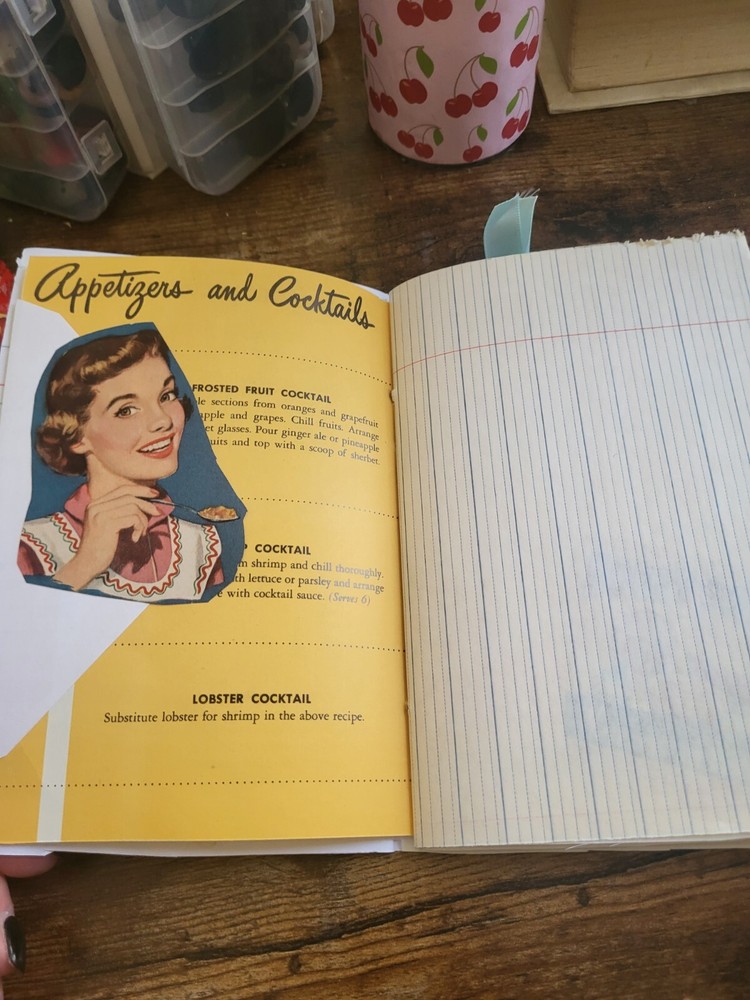 Retro 1950s Boxed Kitchen Journal With Authentic Ads