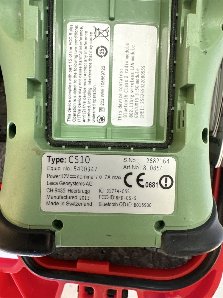 Leica GPS GS08plus and CS10 controller