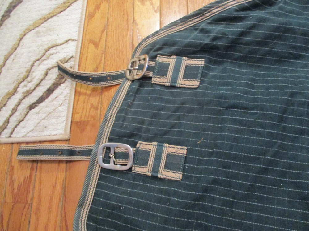72'' Jeffers equine basic canvas turnout blanket wool felt lined, or use stable