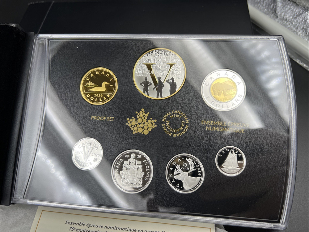 2020 Canada V Day Fine Silver Proof Set w/ Box & COA