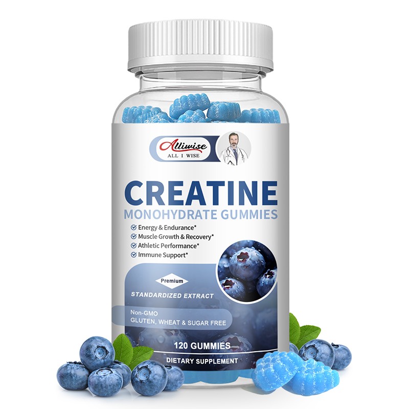Creatine Monohydrate Blueberry Gummies - Enhance Brain Function + Build Muscle