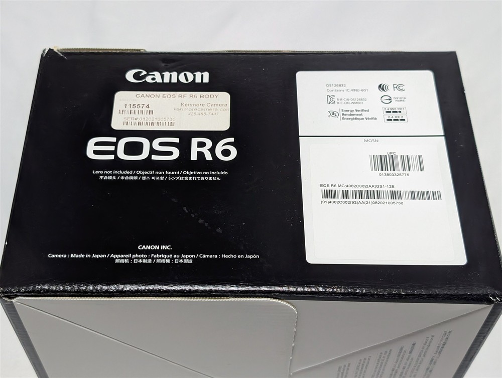 Canon EOS R6 Box & Strap ONLY! - NO CAMERA!