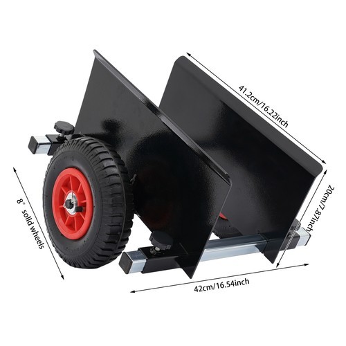 551lb Adjustable Panel Dolly Heavy Duty Panel Dolly With 8 Inch Pneumatic Wheels