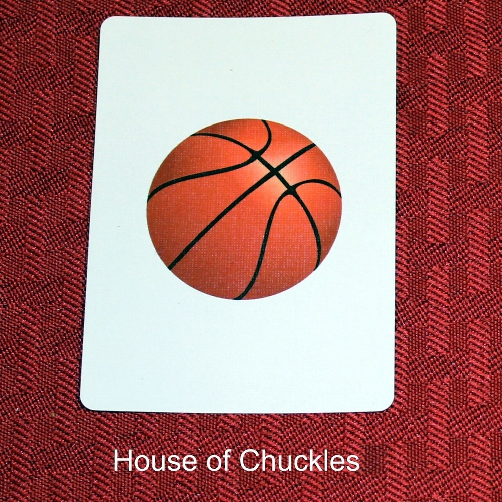 Basketball, Bicycle Printed Gaff Card, Red