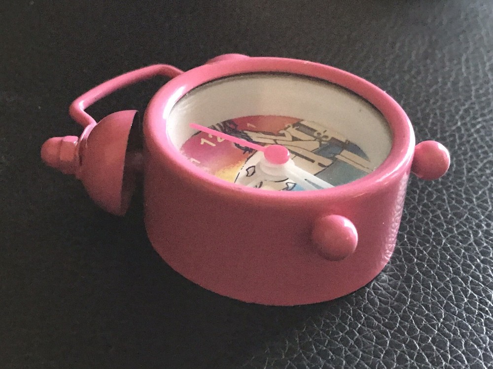 Roxy Miniature Pink Alarm Clock