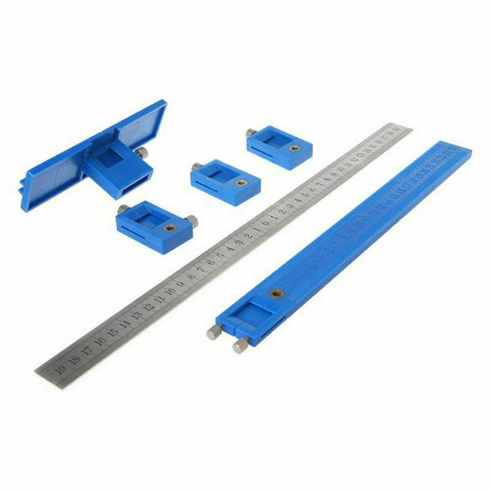 Cabinet Hardware Jig Adjustable Punch Locator Handle Template Tools Drill Guide