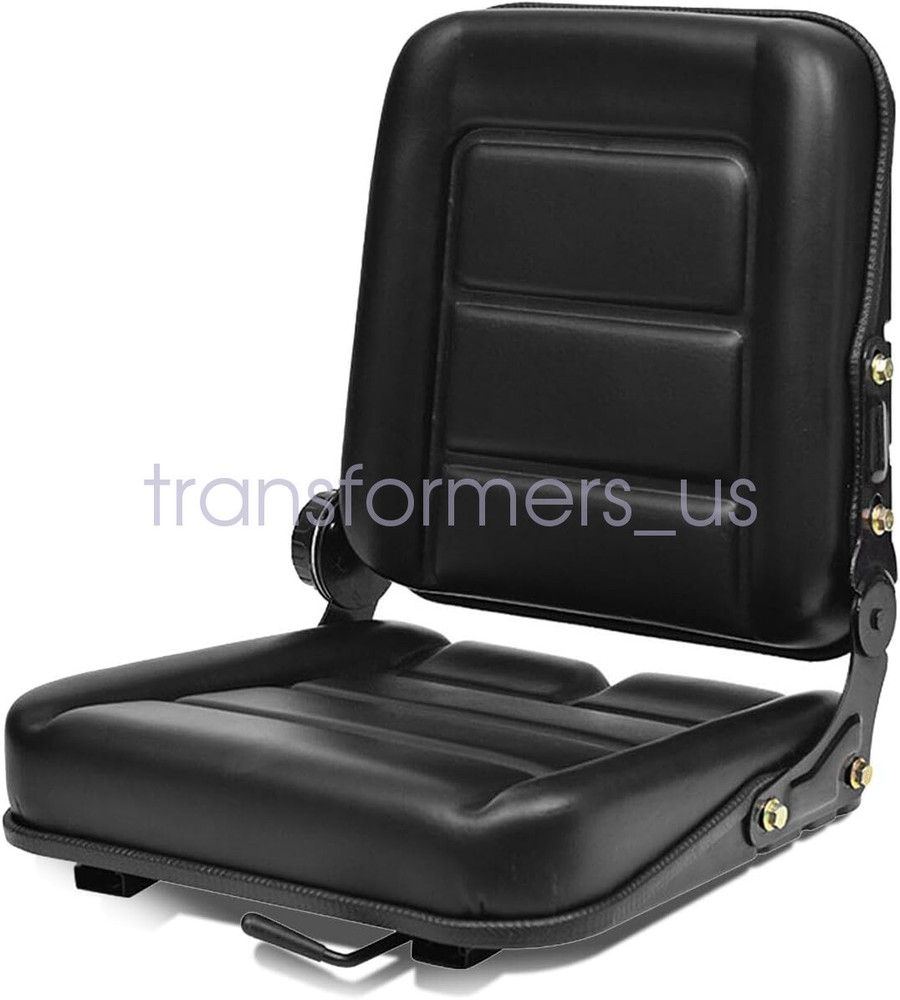 Universal Forklift Seat Fold Down Tractor Seat with Adjustable Angle Back