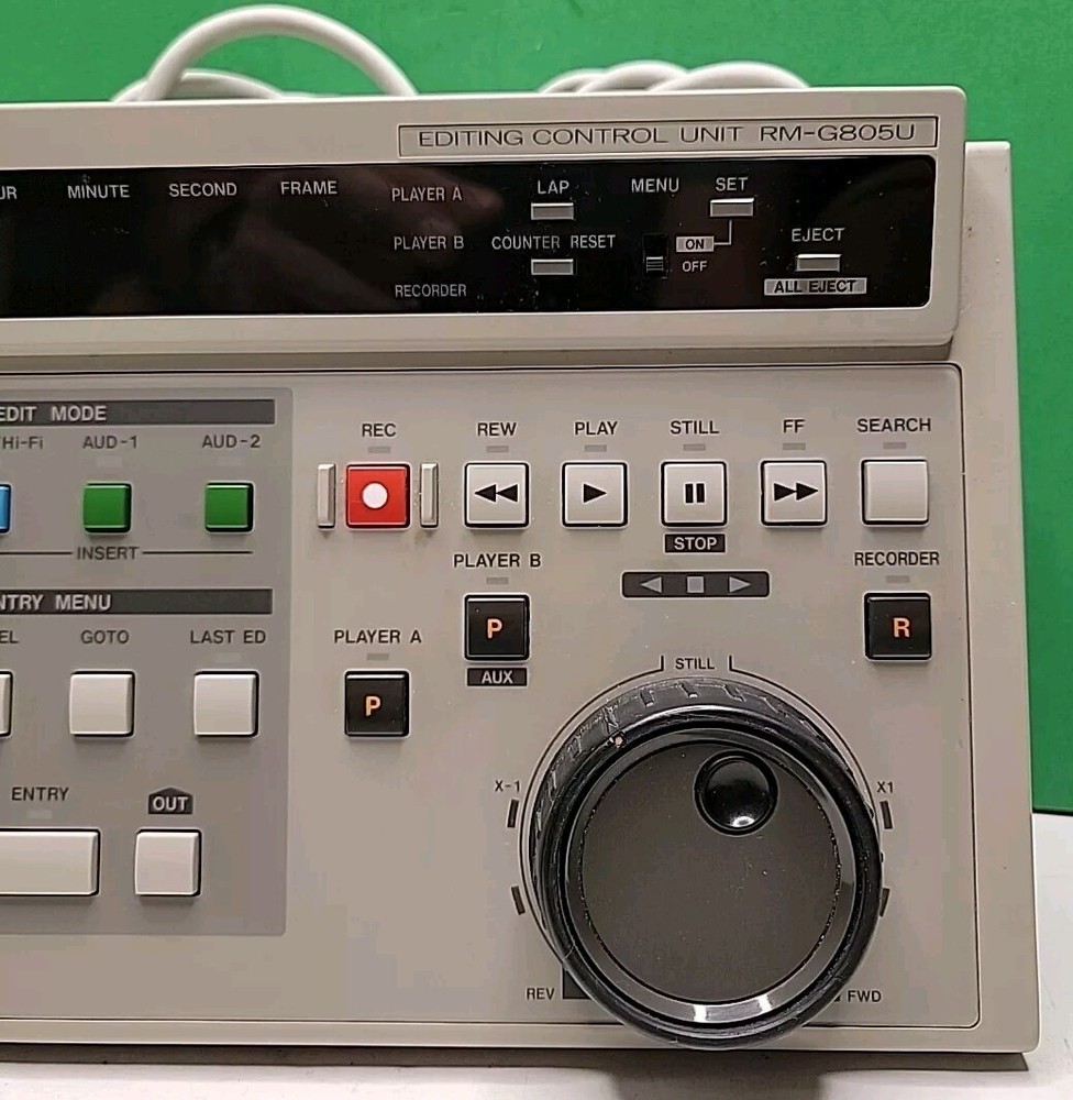 JVC Video Editing Controller - Model RM-G805U - Analog Format.